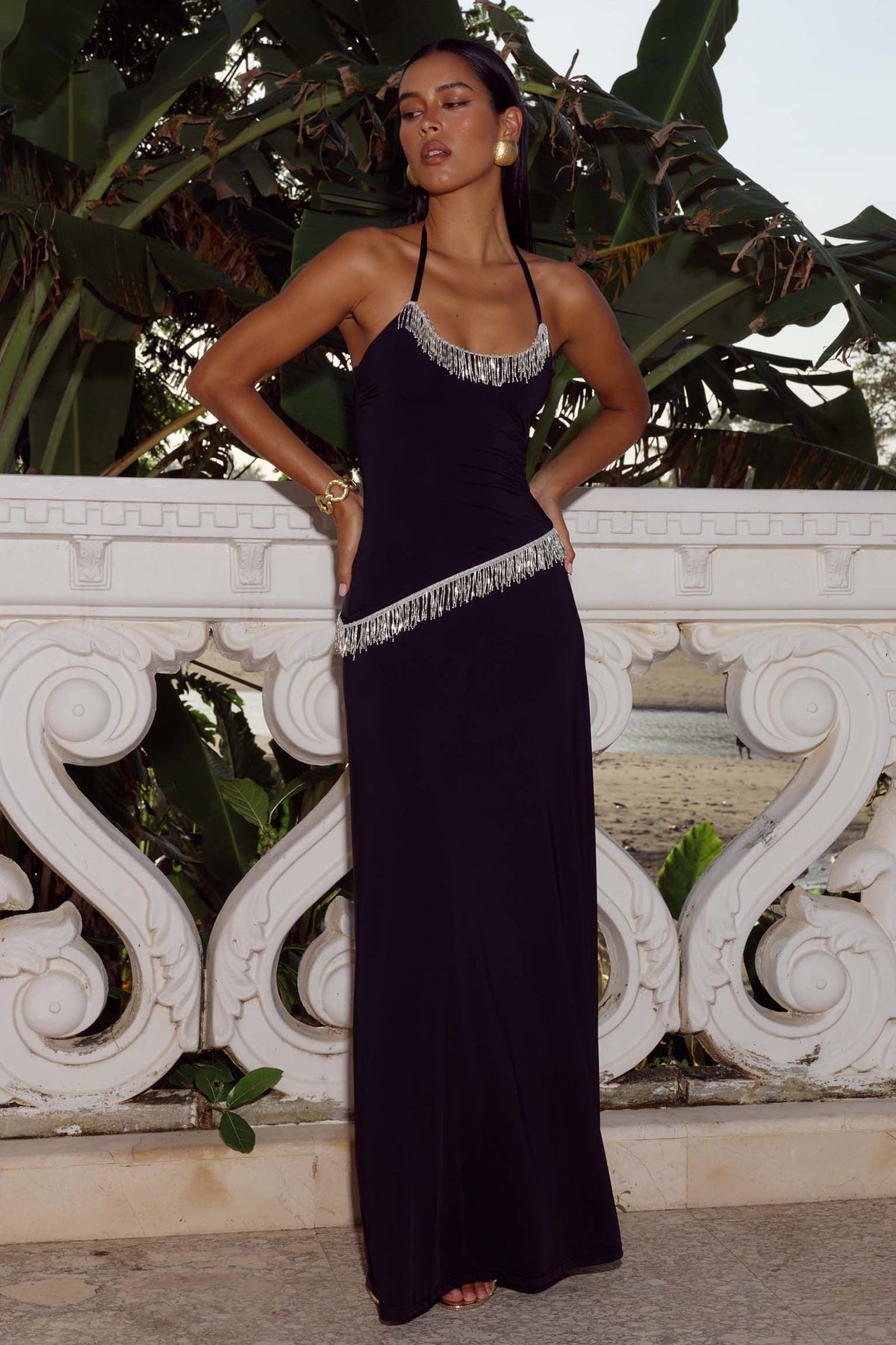 MANON HALTER SCOOP NECK MAXI DRESS - BLACK XXL - MANONHALTERSCOOPNECKMAXIDRESS-BLACK-1