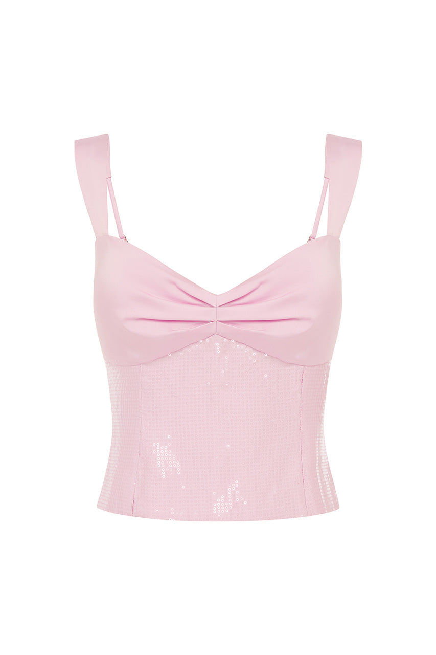MEDINA RUCHED TOP - MUSK - MEDINARUCHEDTOPMUSK