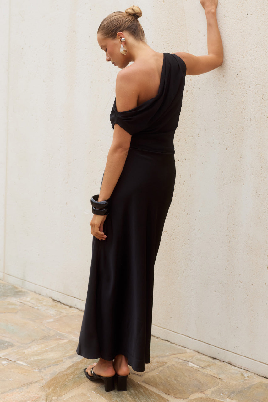 MILA OFF SHOULDER COWL MAXI DRESS - BLACK - MILAOFFSHOULDERCOWLMAXIDRESS-BLACK-3
