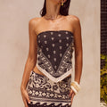 MIRANTO SCARF TOP - MILOSA BLACK