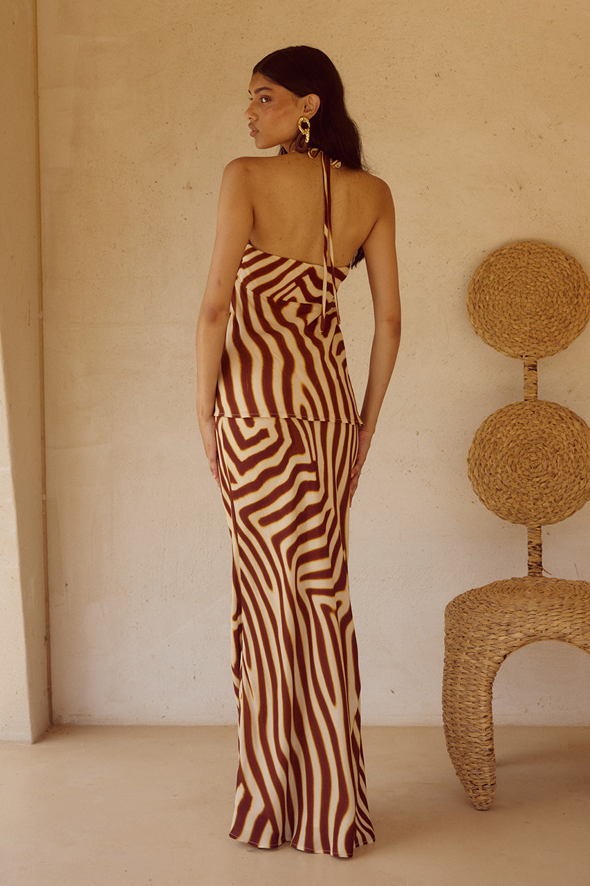 MONTIE MAXI SKIRT - MONTIE CHOC - MONTIETOPMONTIEPRINTxMONTIMAXISKIRTMONTIEPRINT_4_3f43184d-8f41-41df-8898-9651e4f4ffc4