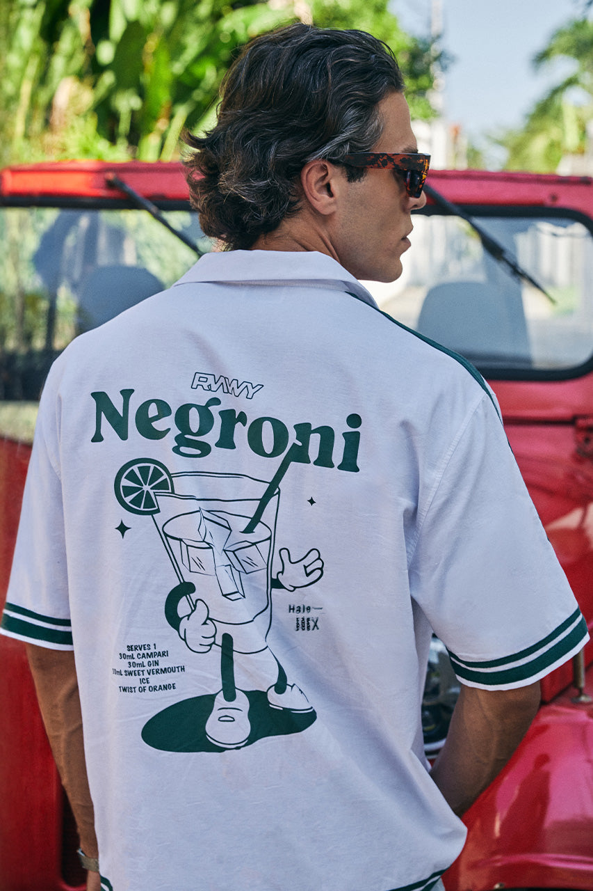 NEGRONI GRAPHIC SHORT - WHITE/KHAKI - NEGRONIGRAPHICSHORT-WHITE_KHAKIXZLATANBERMUDADENIMSHORTS-LIGHTBLUEWASH-3