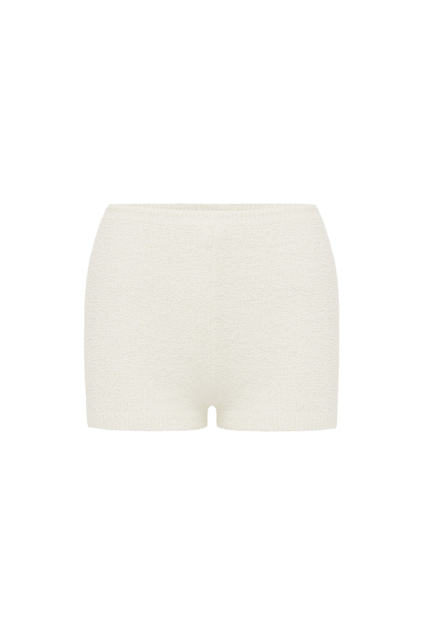 NERA KNIT MINI SHORTS - SAND - NERAKNITMINISHORTS-SAND