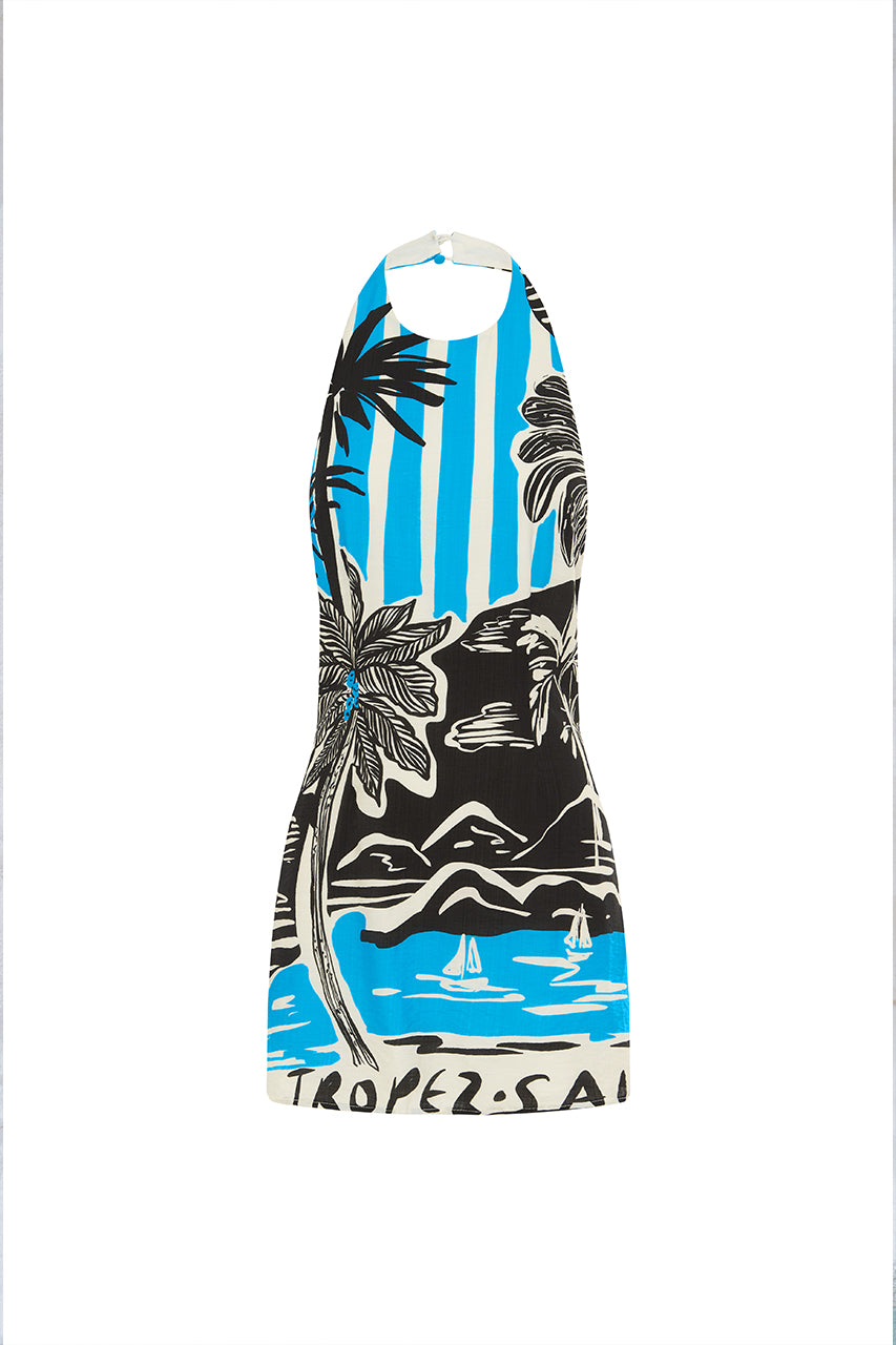 NOLA MINI DRESS - TROPEZ BLUE - NOLA-MINI-DRESS-TROPEZ-BLUE-_7