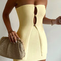 NELLIE MINI SKIRT - LEMON