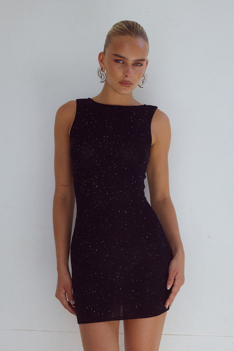 ODESSA MINI DRESS - BLACK