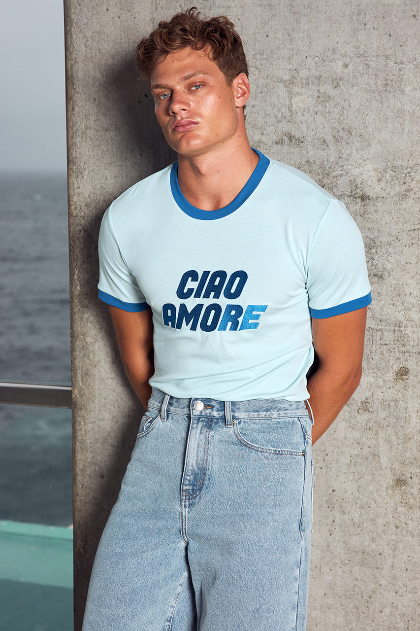 OLIVER SHORT SLEEVE T-SHIRT - LIGHT BLUE/ROYAL BLUE - OLIVERSHORTSLEEVET-SHIRT-LIGHTBLUE_ROYALBLUE-2