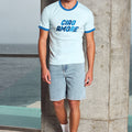 OLIVER SHORT SLEEVE T-SHIRT - LIGHT BLUE/ROYAL BLUE