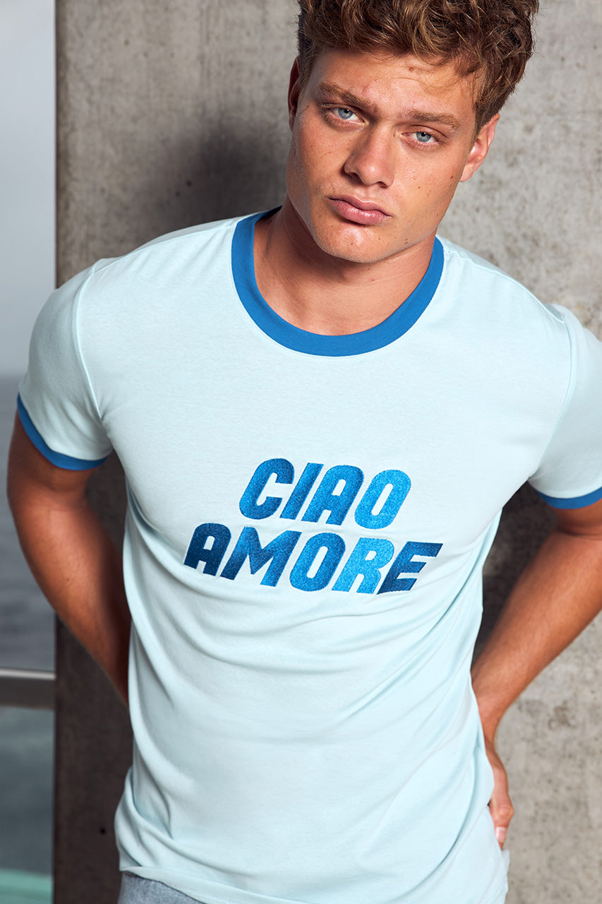 OLIVER SHORT SLEEVE T-SHIRT - LIGHT BLUE/ROYAL BLUE - OLIVERSHORTSLEEVET-SHIRT-LIGHTBLUE_ROYALBLUE