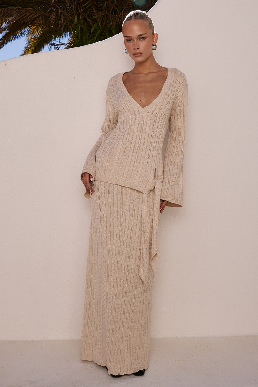 OPHELIA KNIT MAXI SKIRT - CREAM - OPHELIASLEEVEDKNITTOPXOPHELIAKNITMAXISKIRT-CREAM_607e6c3a-465e-4c52-aef4-823d3fbd7254