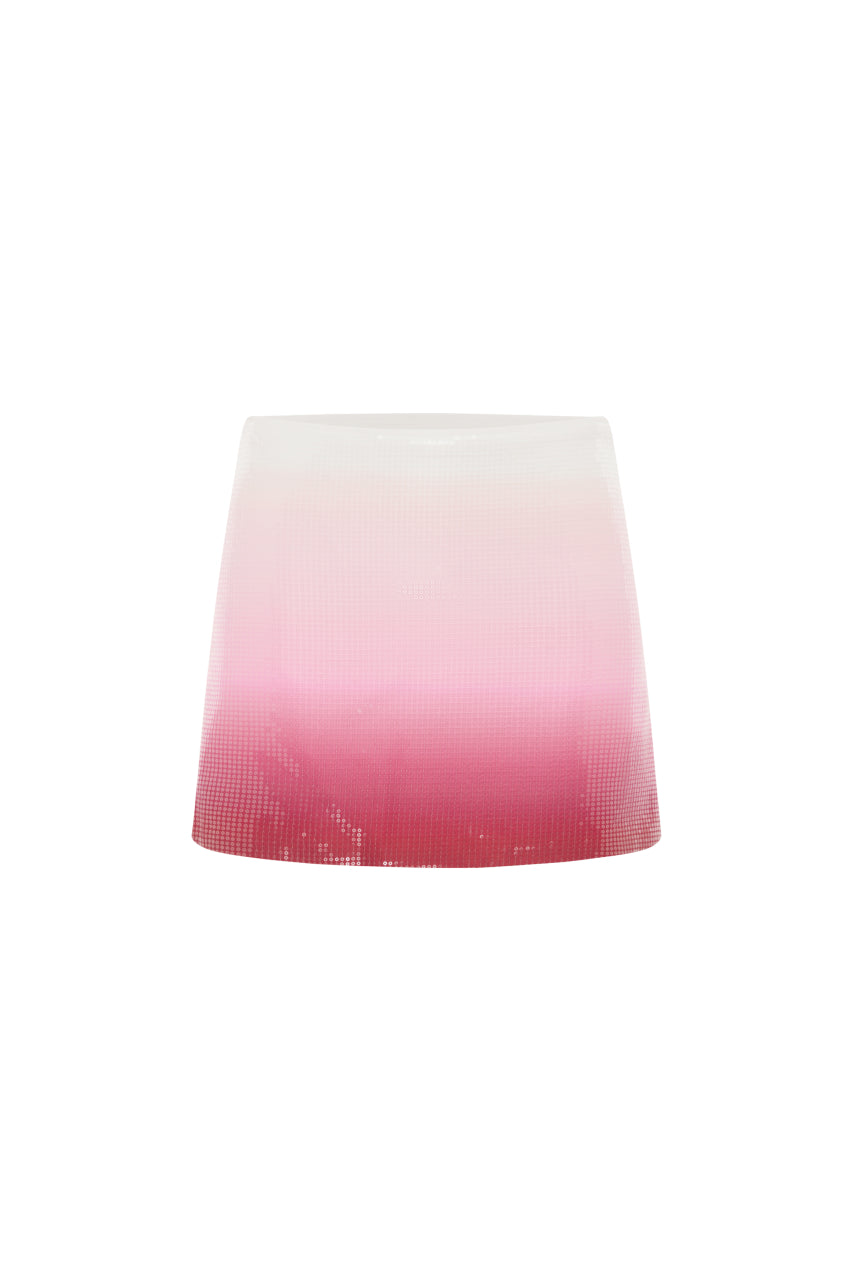OPHIRA SEQUIN MINI SKIRT - STRAWBERRY SHORTCAKE OMBRE - OPHIRASEQUINMINISKIRT-STRAWBERRYSHORTCAKEOMBRE1