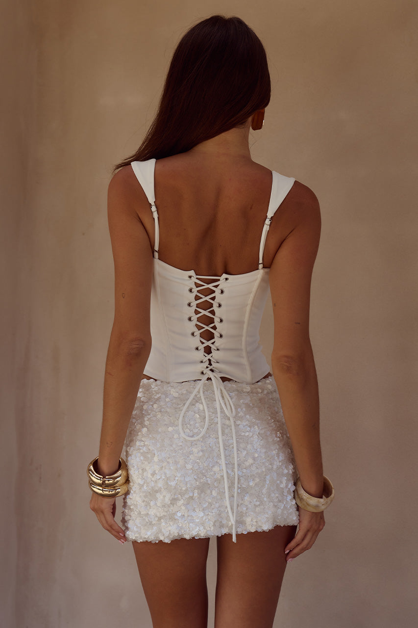 ORION BUSTIER - WHITE - ORIONBUSTIERXORIONSEQUINMINISKIRT-WHITE-03