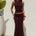 ORLEAN LOW WAIST LACE MAXI SKIRT - CHOCOLATE