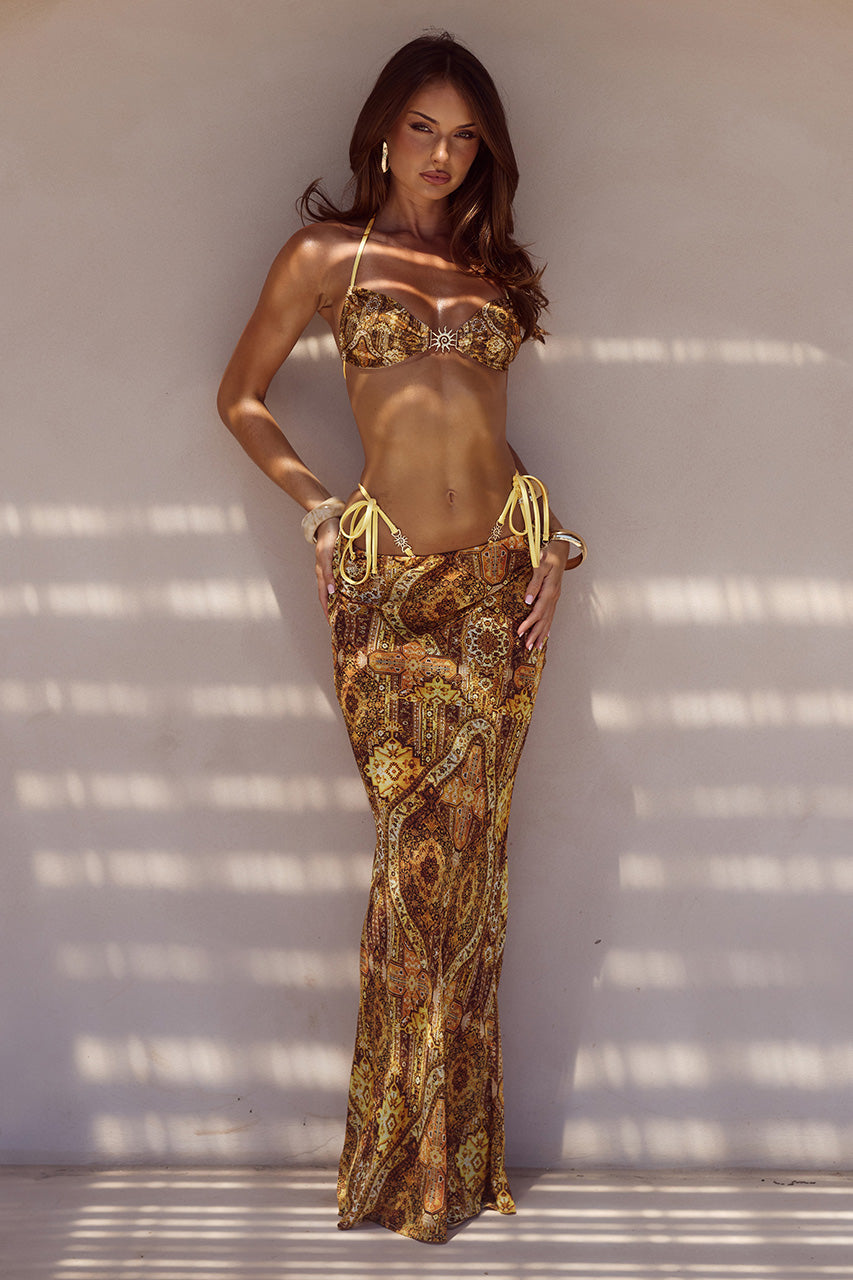 CYRUS LOW WAIST SHEER MAXI SKIRT - MAGNOLIA MANGO - PALMA_HALTER_RUCHED_BIKINI_TOP_X_CUBA_SIDE_TIE_BIKINI_BOTTOM_X_CYRUS_LOW_WAIST_SHEER_MAXI_SKIRT_-_MAGNOLIA_MANGO-4