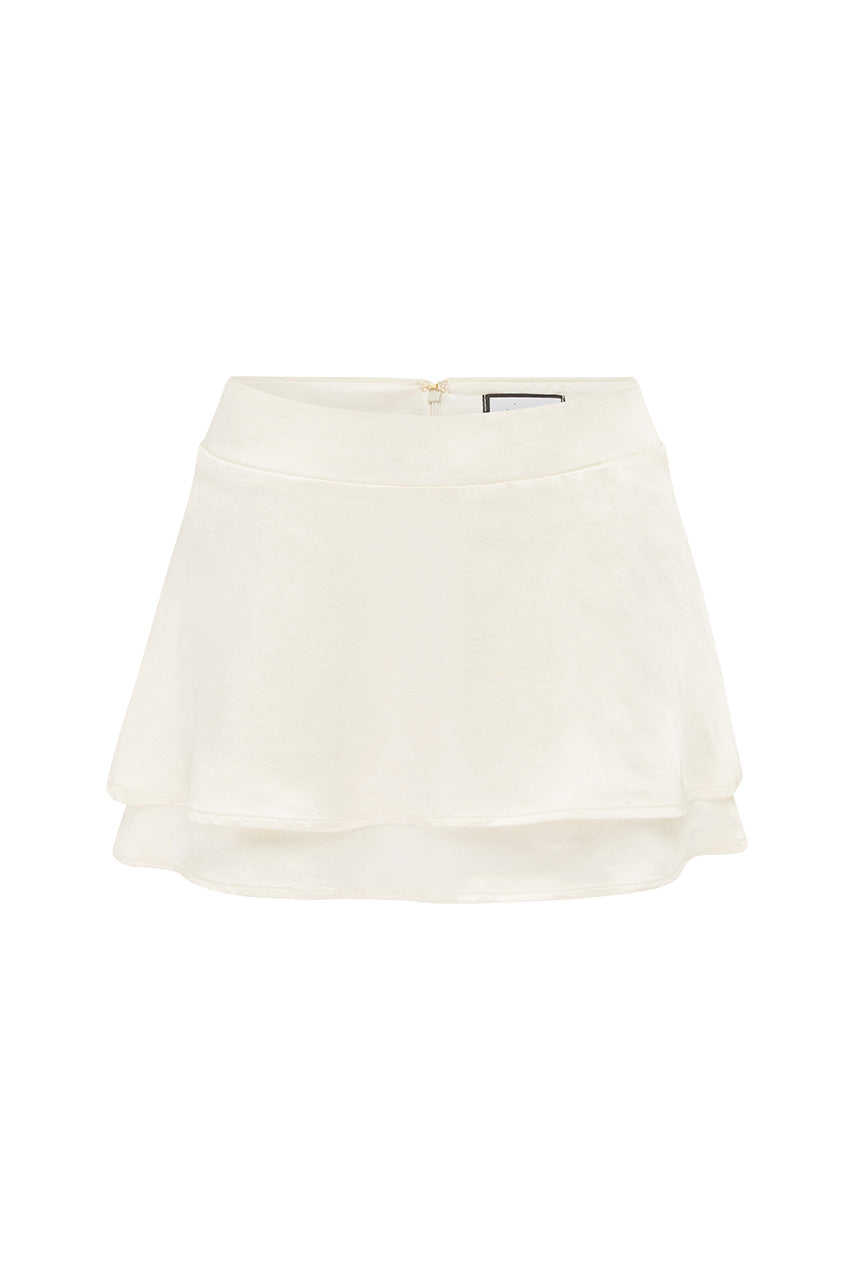 PAMMI MINI SKORT - IVORY - PAMMIMINISKORTIVORY