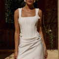 PERSEPHONE CORSET MINI DRESS - WHITE