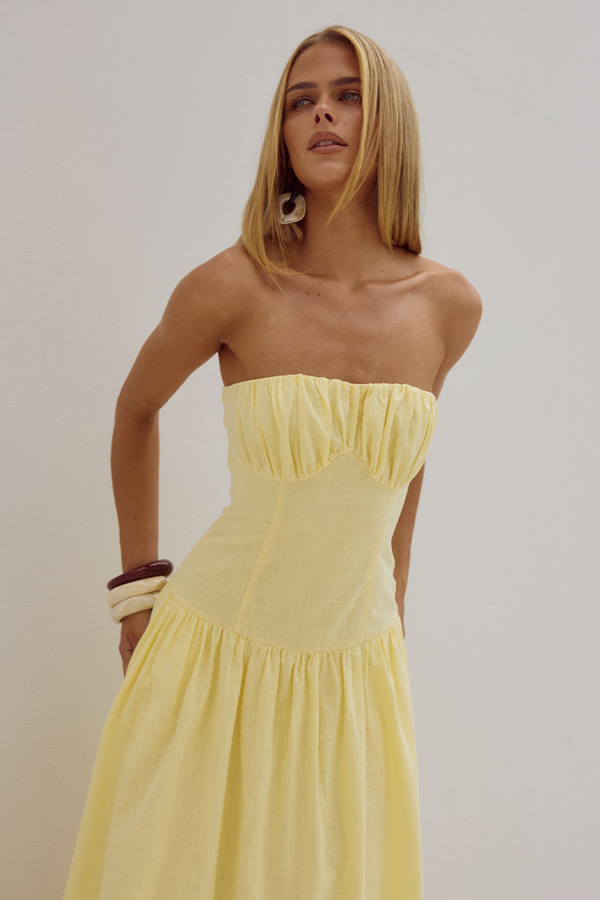 POPPY MIDI DRESS - LEMON - POPPY-MIDI-DRESS-LEMON-_3