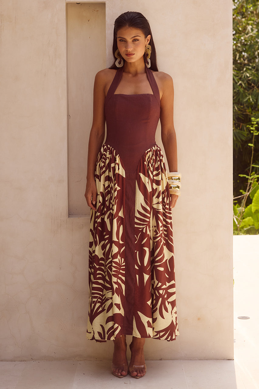 RASTIE MIDI DRESS - MATELO PRINT XXL - RASTIE-MIDI-DRESS-MATELO-PRINT