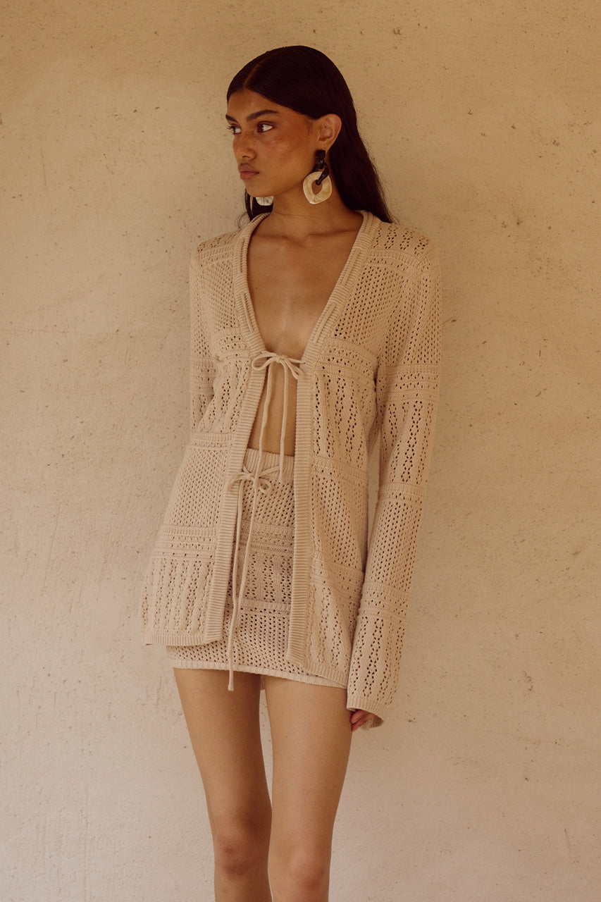 RILEY SLEEVED KNIT TOP - SAND XXL - RILEYLONGSLEEVETOPSANDxRILEYMINISKIRTSAND_2