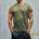 RNWY CREST FITTED TANK TOP - KHAKI