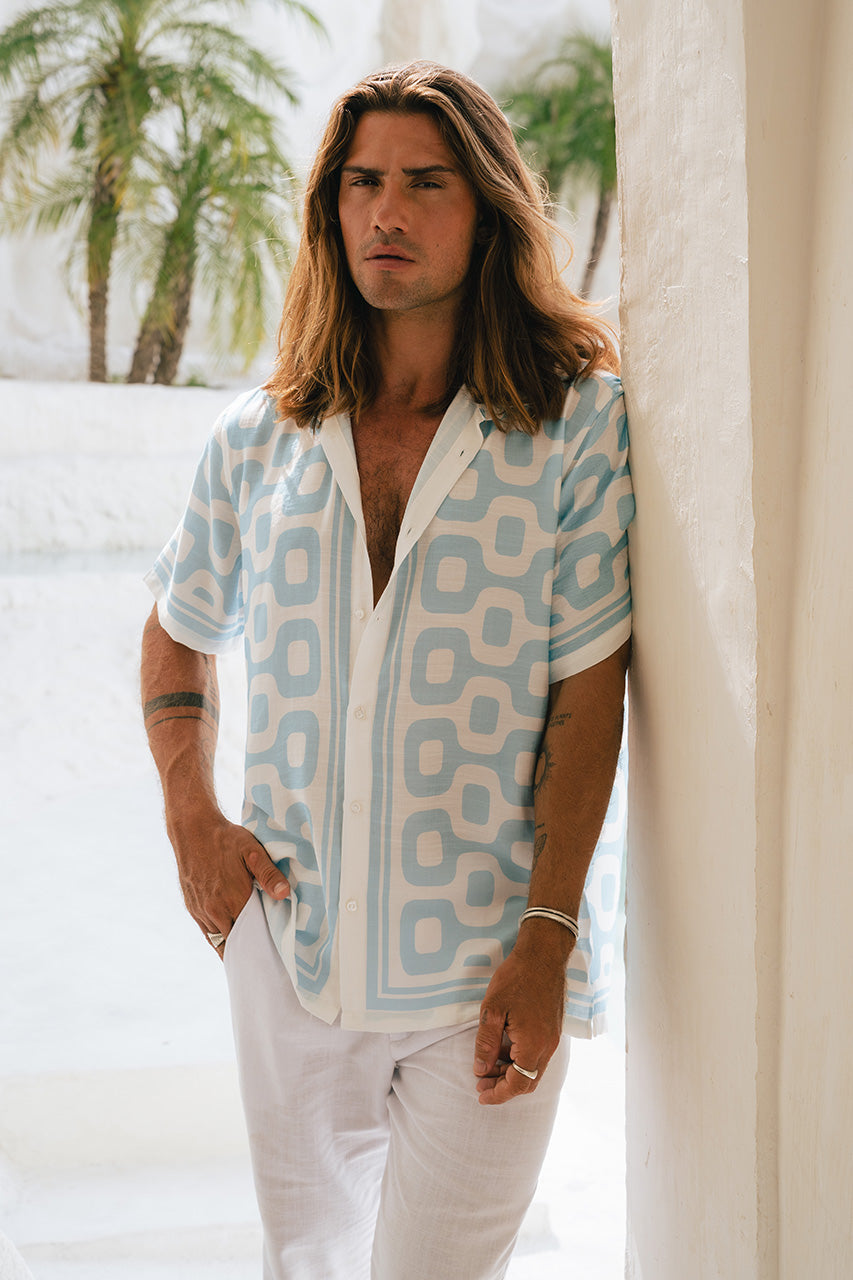 ROMAN SHIRT - BLUE/WHITE - ROMANSHIRTBLUEWHITE_2