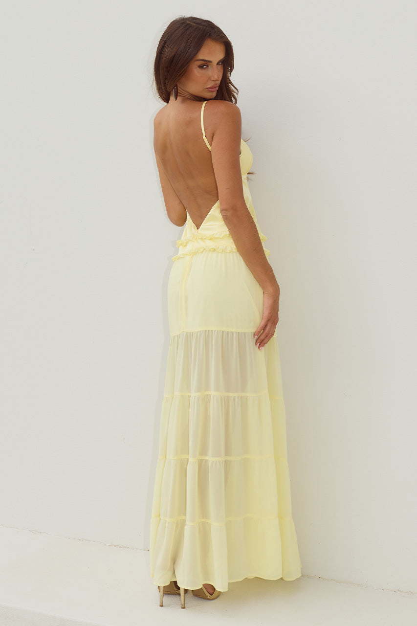 ROSETTA BACKLESS TIERED MAXI DRESS - BUTTER - ROSETTABACKLESSTIEREDMAXIDRESS-BUTTER-5