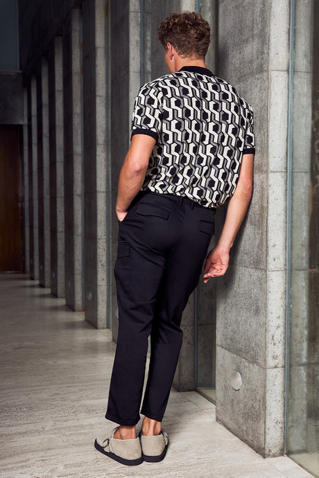 CRUISE TAPERED CARGO PANT - BLACK