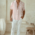 ELIJAH SHIRT - RED STRIPE