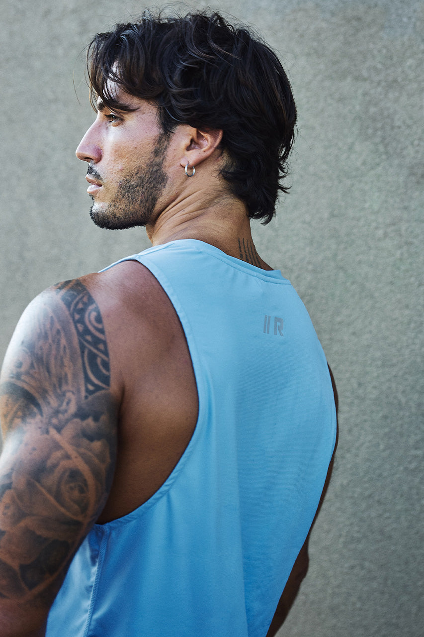 RUNAWAY MUSCLE TANK TOP - BLUE