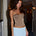 JULIETTE STRAPLESS BUSTIER - TAUPE