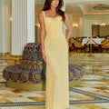 EMMELINE CORSET MAXI DRESS - BUTTER