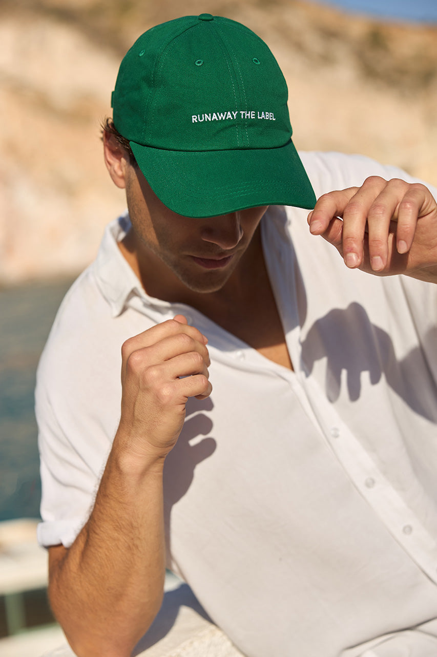 RUNAWAY PLAIN CAP - EMERALD O S - RunawayPlainCap-Emerald