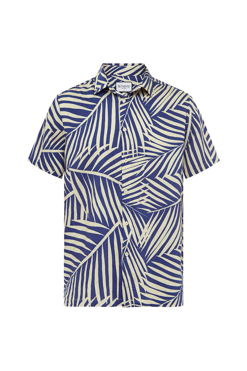 CHASE SHIRT - BLUE PALM - Runaway_B24_20