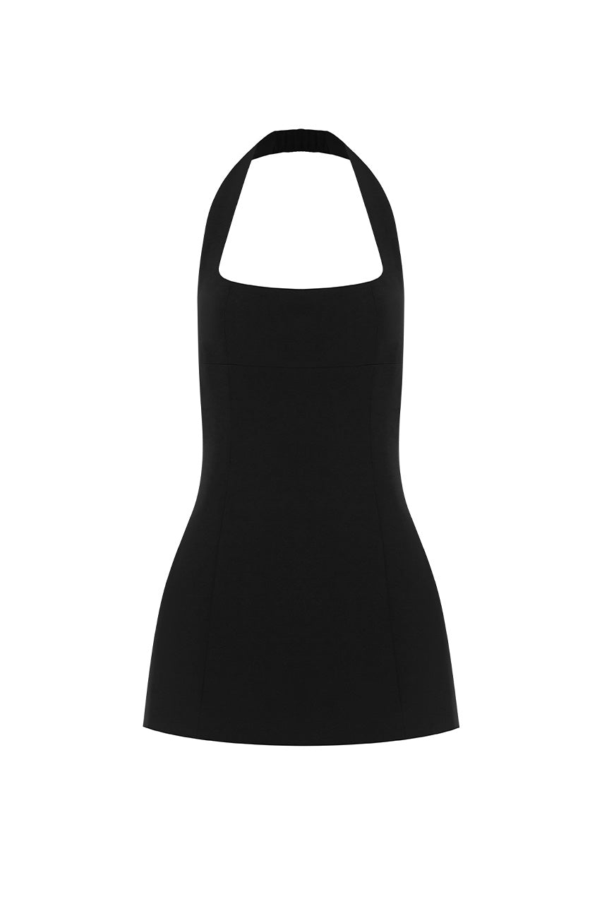 SABLE HALTER TAILORED TOP - BLACK - SABLEHALTERTAILOREDTOP-BLACK