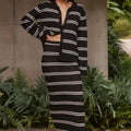 SALONE MAXI SKIRT - BLACK/CREAM