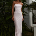 PEREZ LONG MIDI DRESS - LIGHT PINK