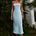 PEREZ LONG MIDI DRESS - SKY BLUE