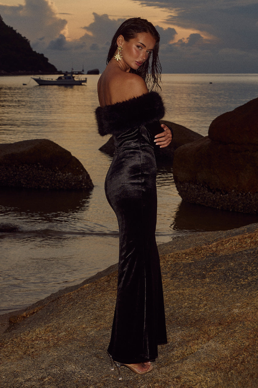 SIANI MAXI DRESS - BLACK - SIANIMAXIDRESS_1