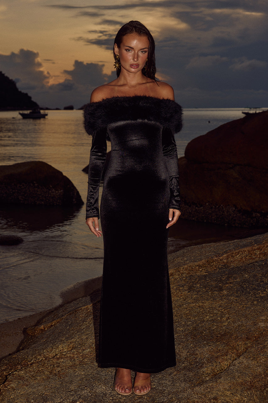 SIANI MAXI DRESS - BLACK XXL - SIANIMAXIDRESS_5