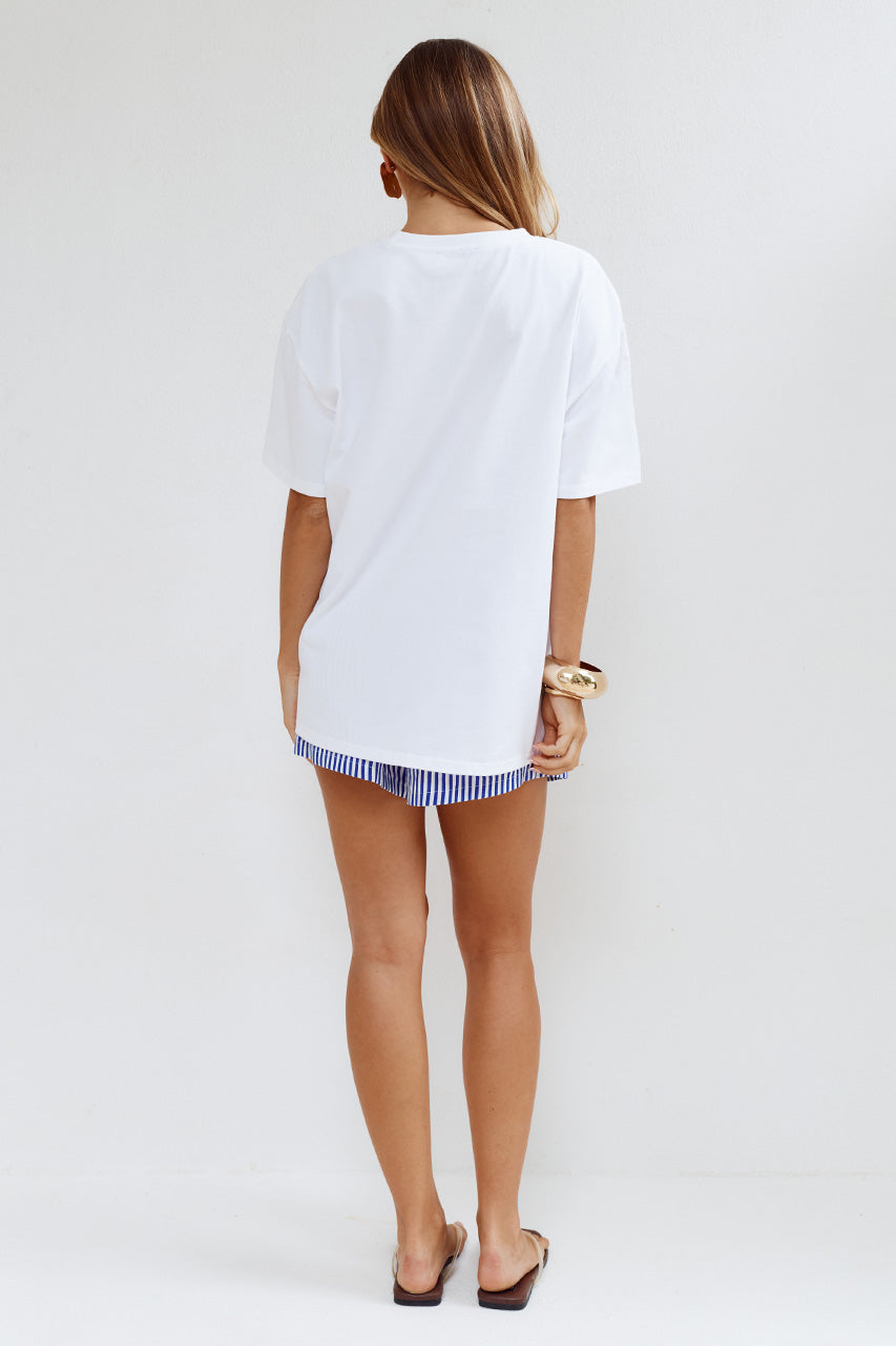 SPRITZ GRAPHIC SHIRT - ITALIANA MULTI - SPRITZGRAPHICSHIRT-ITALIANAMULTIXTILKAELASTICEDTIEWAISTSHORTS-BLUESTRIPE-7