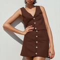 STELLA VEST - CHOCOLATE