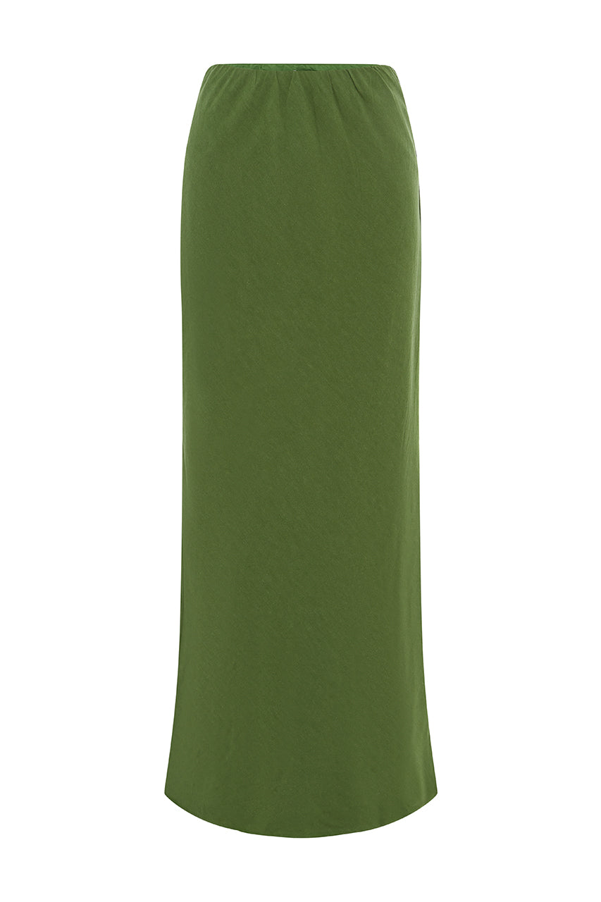 TANZIA MAXI SKIRT - KHAKI - TANZIA-MAXI-SKIRT-KHAKI