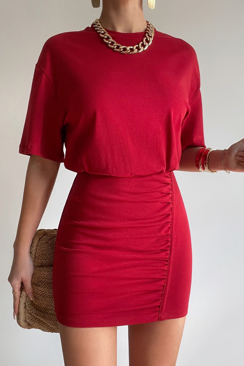 TAYLOR MINI DRESS - CHERRY - TAYLORMINIDRESSCHERRY_1