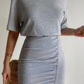 TAYLOR MINI DRESS - GREY