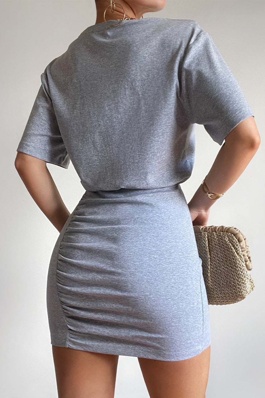 TAYLOR MINI DRESS - GREY - TAYLORMINIDRESSGREY_1
