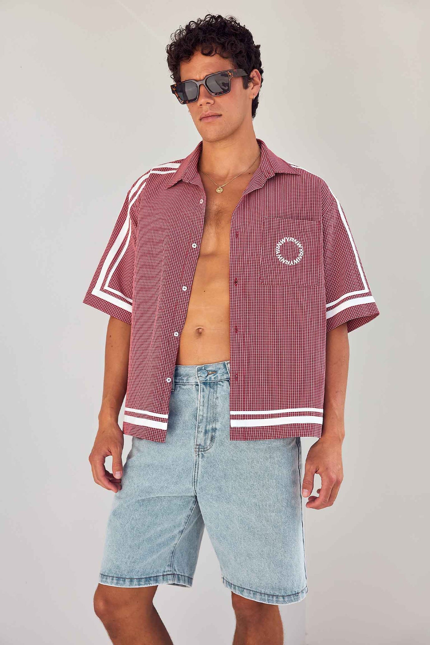 TEO SHORT SLEEVE SHIRT - RED