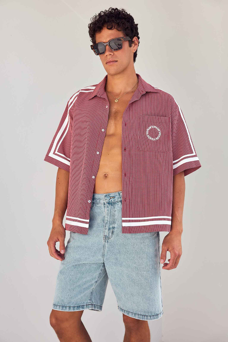 TEO SHORT SLEEVE SHIRT - RED