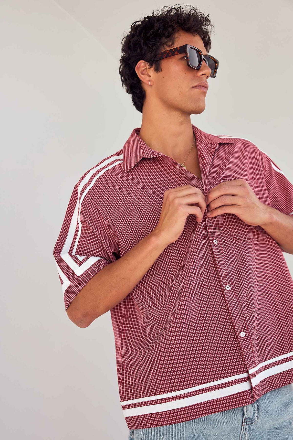 TEO SHORT SLEEVE SHIRT - RED