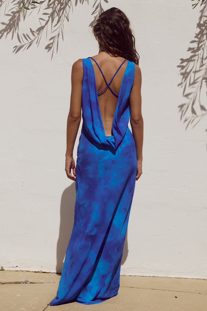 TIANA MAXI DRESS - RAMONA BLUE