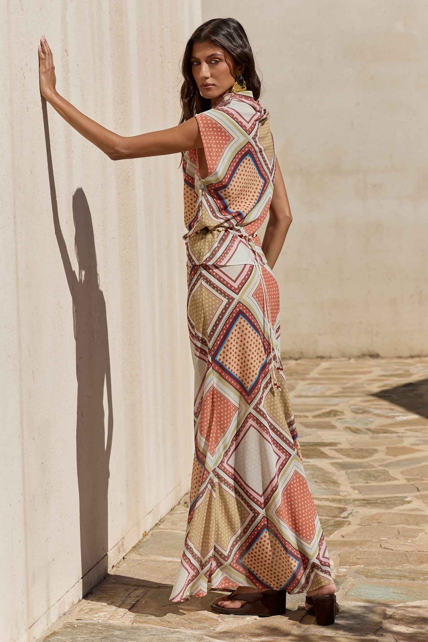VALENCIA LOW WAISTED MAXI SKIRT  - VALENCIA GREEN